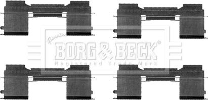 Borg & Beck BBK1304 - Комплектующие для колодок дискового тормоза autosila-amz.com