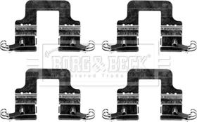 Borg & Beck BBK1316 - Комплектующие для колодок дискового тормоза autosila-amz.com
