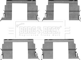 Borg & Beck BBK1317 - Комплектующие для колодок дискового тормоза autosila-amz.com