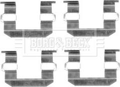 Borg & Beck BBK1321 - Комплектующие для колодок дискового тормоза autosila-amz.com