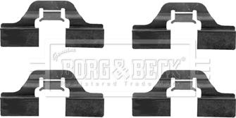 Borg & Beck BBK1203 - Комплектующие для колодок дискового тормоза autosila-amz.com