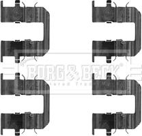 Borg & Beck BBK1284 - Комплектующие для колодок дискового тормоза autosila-amz.com