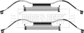 Borg & Beck BBK1281 - Комплектующие для колодок дискового тормоза autosila-amz.com