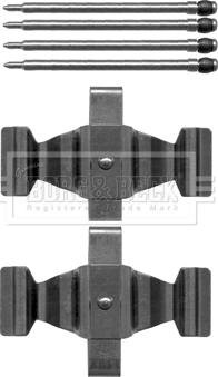 Borg & Beck BBK1272 - Комплектующие для колодок дискового тормоза autosila-amz.com