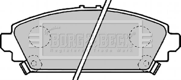 Borg & Beck BBP1995 - Тормозные колодки, дисковые, комплект autosila-amz.com