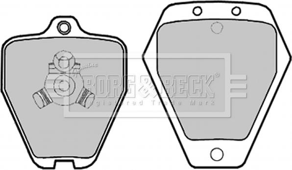 Borg & Beck BBP1996 - Тормозные колодки, дисковые, комплект autosila-amz.com