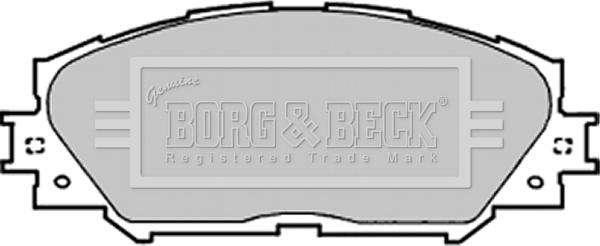 Borg & Beck BBP1991 - Тормозные колодки, дисковые, комплект autosila-amz.com