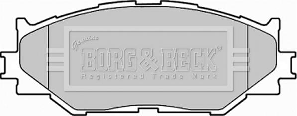 Borg & Beck BBP1993 - Тормозные колодки, дисковые, комплект autosila-amz.com
