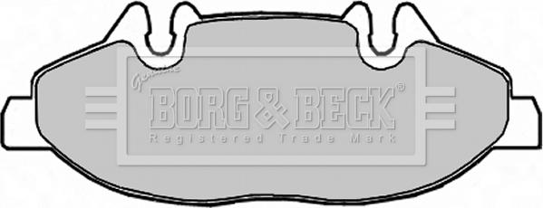 Borg & Beck BBP1949 - Тормозные колодки, дисковые, комплект autosila-amz.com