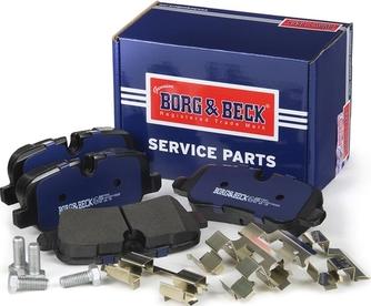 Borg & Beck BBP1941 - Тормозные колодки, дисковые, комплект autosila-amz.com