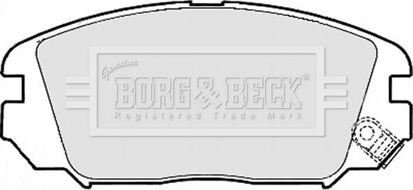 Borg & Beck BBP1956 - Тормозные колодки, дисковые, комплект autosila-amz.com
