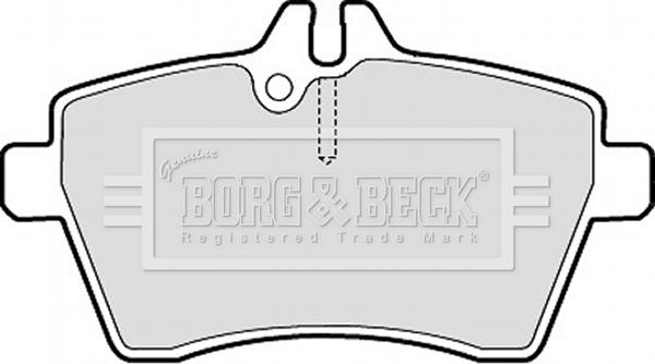 Borg & Beck BBP1950 - Тормозные колодки, дисковые, комплект autosila-amz.com