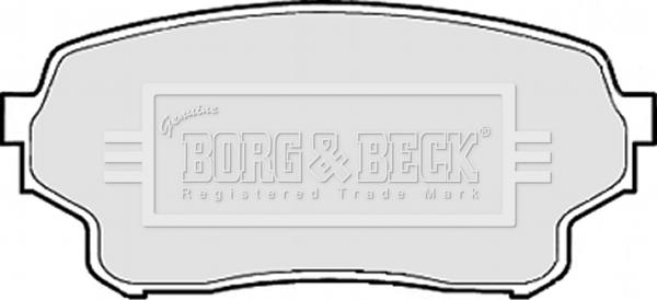 Borg & Beck BBP1953 - Тормозные колодки, дисковые, комплект autosila-amz.com