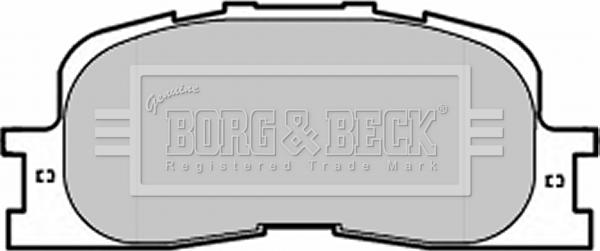 Borg & Beck BBP1952 - Тормозные колодки, дисковые, комплект autosila-amz.com