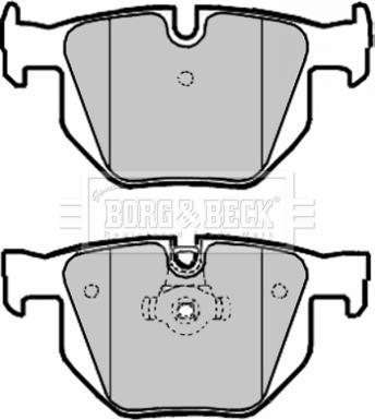 Borg & Beck BBP1961 - Тормозные колодки, дисковые, комплект autosila-amz.com