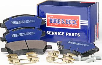 Borg & Beck BBP1968 - Тормозные колодки, дисковые, комплект autosila-amz.com