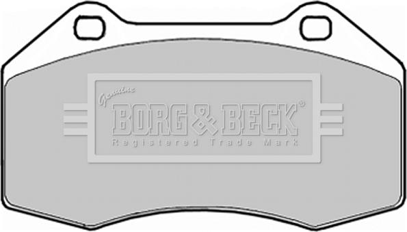 Borg & Beck BBP1909 - Тормозные колодки, дисковые, комплект autosila-amz.com
