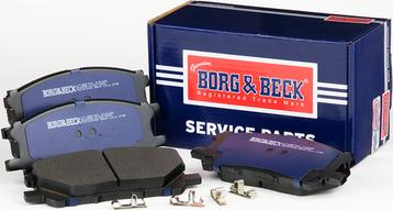 Borg & Beck BBP1901 - Тормозные колодки, дисковые, комплект autosila-amz.com