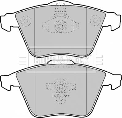 Borg & Beck BBP1903 - Тормозные колодки, дисковые, комплект autosila-amz.com