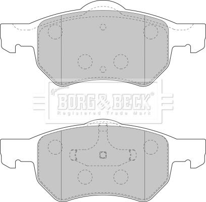 Borg & Beck BBP1902 - Тормозные колодки, дисковые, комплект autosila-amz.com