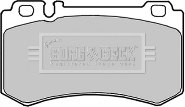 Borg & Beck BBP1916 - Тормозные колодки, дисковые, комплект autosila-amz.com