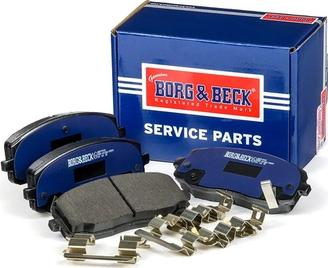 Borg & Beck BBP1910 - Тормозные колодки, дисковые, комплект autosila-amz.com