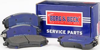 Borg & Beck BBP1913 - Тормозные колодки, дисковые, комплект autosila-amz.com