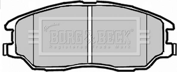 Borg & Beck BBP1912 - Тормозные колодки, дисковые, комплект autosila-amz.com