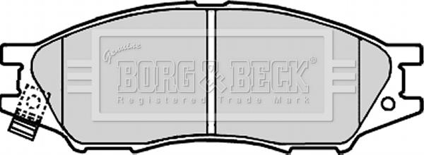 Borg & Beck BBP1917 - Тормозные колодки, дисковые, комплект autosila-amz.com