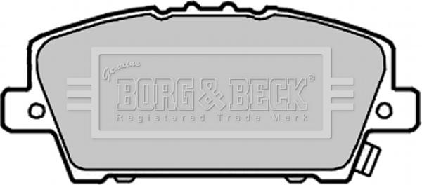 Borg & Beck BBP1986 - Тормозные колодки, дисковые, комплект autosila-amz.com