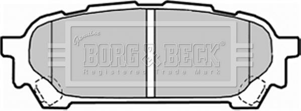 Borg & Beck BBP1935 - Тормозные колодки, дисковые, комплект autosila-amz.com