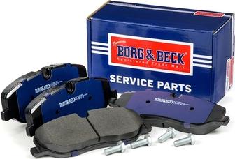 Borg & Beck BBP1929 - Тормозные колодки, дисковые, комплект autosila-amz.com