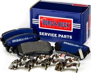 Borg & Beck BBP1924 - Тормозные колодки, дисковые, комплект autosila-amz.com