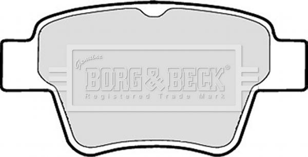 Borg & Beck BBP1920 - Тормозные колодки, дисковые, комплект autosila-amz.com