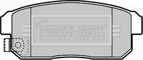 Borg & Beck BBP1921 - Тормозные колодки, дисковые, комплект autosila-amz.com