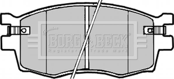 Borg & Beck BBP1923 - Тормозные колодки, дисковые, комплект autosila-amz.com