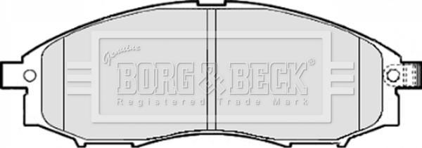 Borg & Beck BBP1922 - Тормозные колодки, дисковые, комплект autosila-amz.com