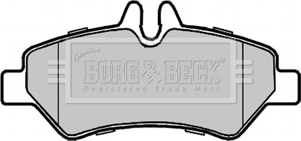 Borg & Beck BBP1975 - Тормозные колодки, дисковые, комплект autosila-amz.com