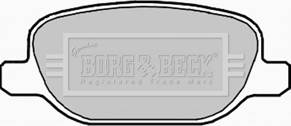 Borg & Beck BBP1978 - Тормозные колодки, дисковые, комплект autosila-amz.com