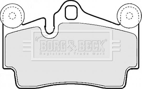 Borg & Beck BBP1972 - Тормозные колодки, дисковые, комплект autosila-amz.com