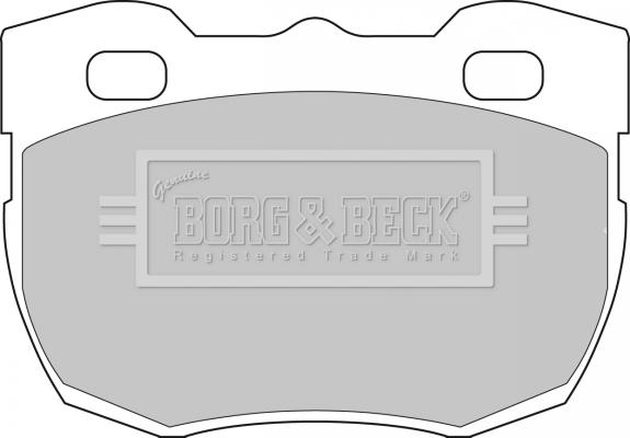 Borg & Beck BBP1496 - Тормозные колодки, дисковые, комплект autosila-amz.com