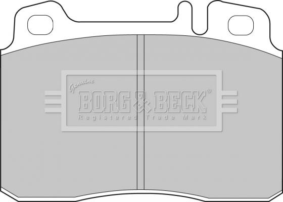 Borg & Beck BBP1492 - Тормозные колодки, дисковые, комплект autosila-amz.com