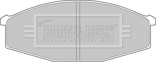 Borg & Beck BBP1497 - Тормозные колодки, дисковые, комплект autosila-amz.com