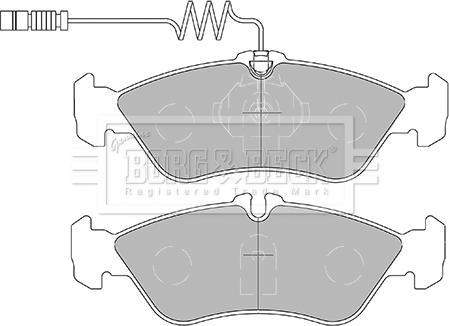 Borg & Beck BBP1445 - Тормозные колодки, дисковые, комплект autosila-amz.com