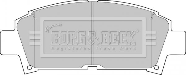 Borg & Beck BBP1440 - Тормозные колодки, дисковые, комплект autosila-amz.com