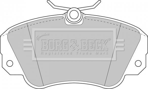 Borg & Beck BBP1448 - Тормозные колодки, дисковые, комплект autosila-amz.com