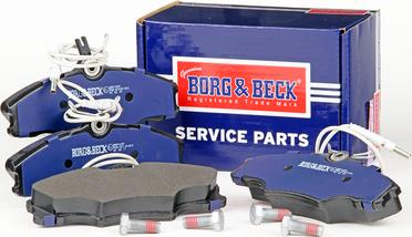 Borg & Beck BBP1459 - Тормозные колодки, дисковые, комплект autosila-amz.com