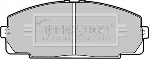 Borg & Beck BBP1451 - Тормозные колодки, дисковые, комплект autosila-amz.com