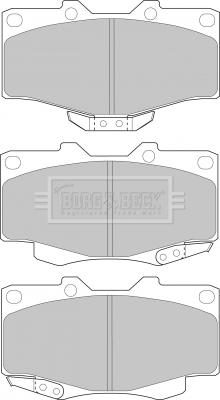 Borg & Beck BBP1469 - Тормозные колодки, дисковые, комплект autosila-amz.com