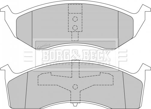 Borg & Beck BBP1465 - Тормозные колодки, дисковые, комплект autosila-amz.com